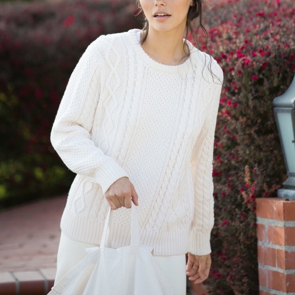 Ray Cassin Favori Cable Knit wool Blend Sweater S